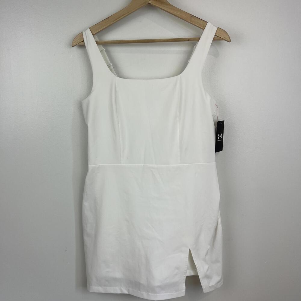 Brand New Under Armour 125$ Women's Small White Fitted Mini Tennis Dress